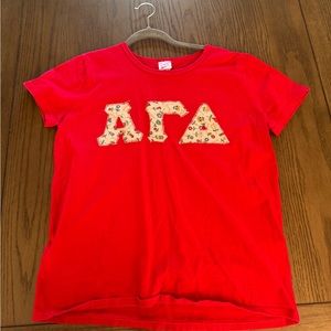 Alpha Gamma Delta Embroidered Tee | AGD | ΑΓΔ